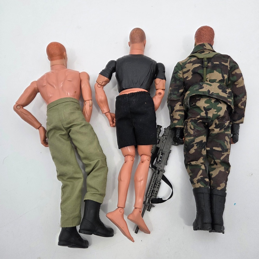 LOT 3 GI Joe Navy Muscular Doll 1996 Hasbro Pawtucket 1/6Figure - Picture 7 of 8
